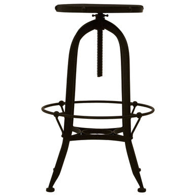 Green Marble and Black Finish Bar Stool