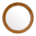 Tan Genuine Leather Wall Mirror