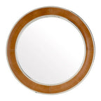 Tan Genuine Leather Wall Mirror