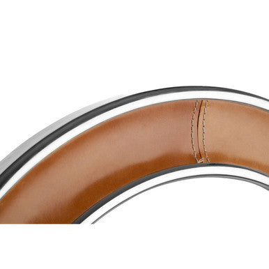 Tan Genuine Leather Wall Mirror