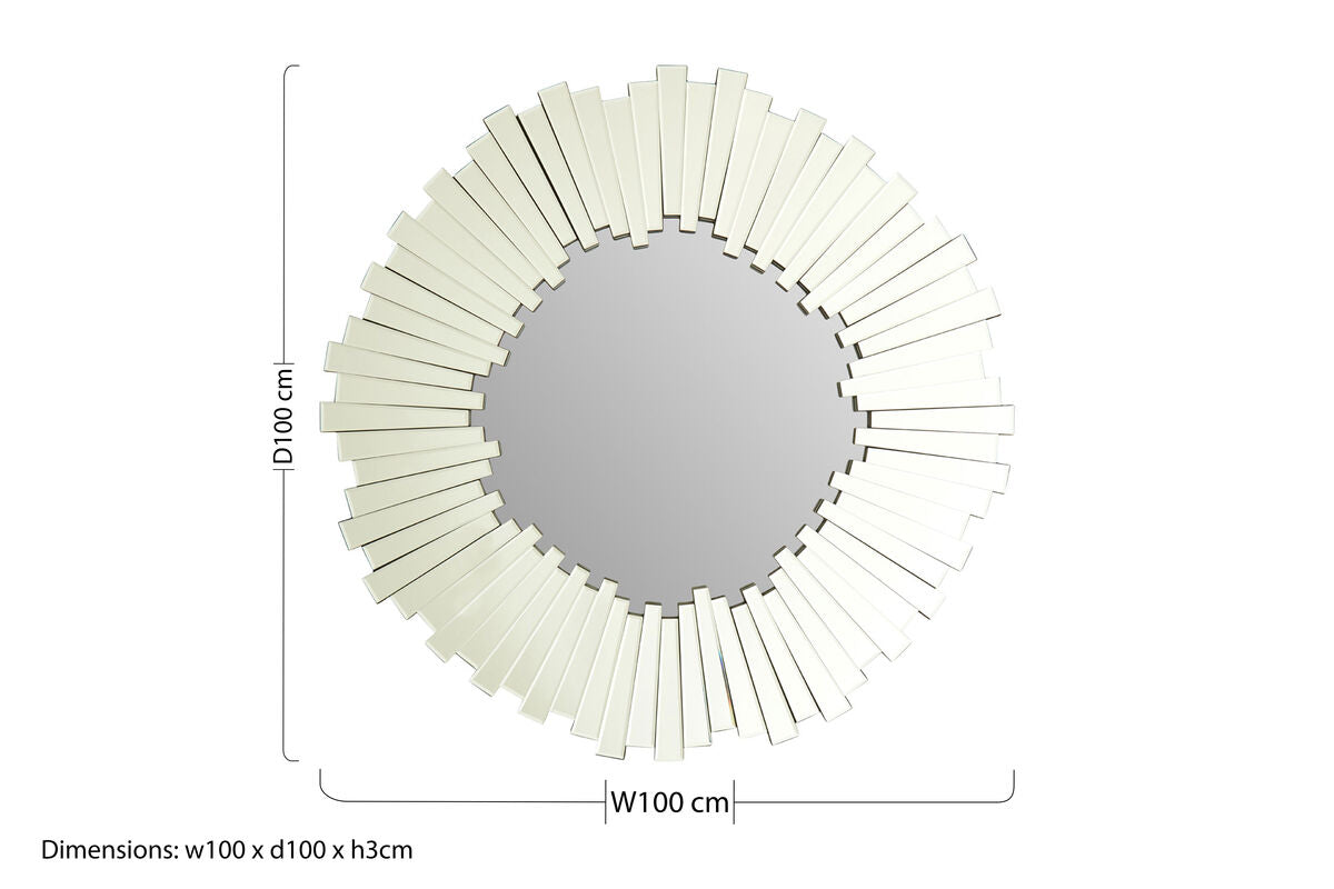 Flared Wall Mirror
