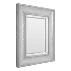 Silver Mosaic Bevelled Wall Mirror