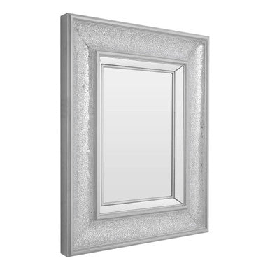 Silver Mosaic Bevelled Wall Mirror