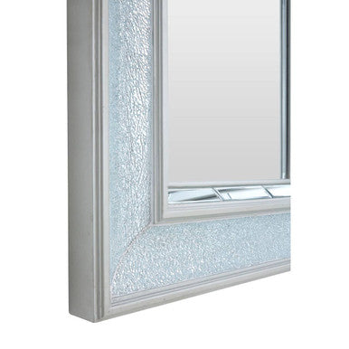 Silver Mosaic Bevelled Wall Mirror