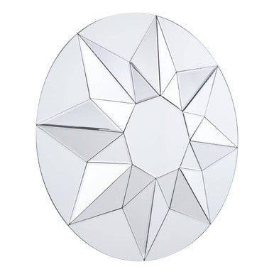 3D Shape Round Wall Mirror