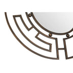 Bronze Metal Frame Round Wall Mirror