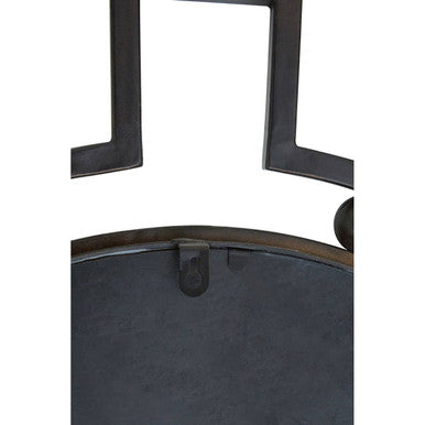 Bronze Metal Frame Round Wall Mirror