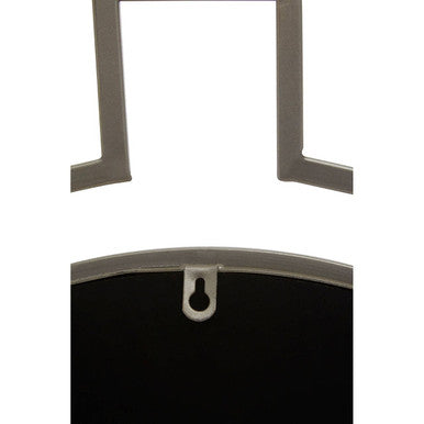 Four-Panel Silver Round Wall Mirror