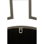 Four-Panel Silver Round Wall Mirror