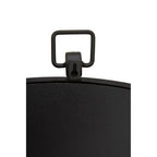 Slim Black Round Wall Mirror