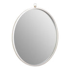 Crystal Silver Round Wall Mirror