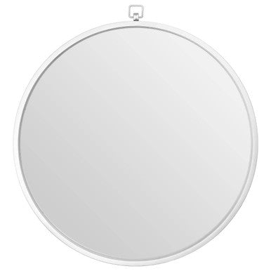 Crystal Silver Round Wall Mirror