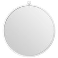 Crystal Silver Round Wall Mirror
