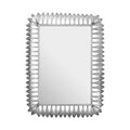 Silver Leaf Frame Wall Mirror
