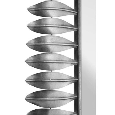 Silver Leaf Frame Wall Mirror