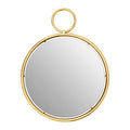 Gold Finish Pendant Wall Mirror