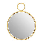 Gold Finish Pendant Wall Mirror
