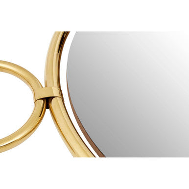 Gold Finish Pendant Wall Mirror