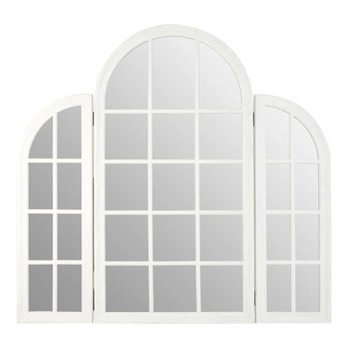 White Finish Dressing Table Mirror