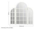 White Finish Dressing Table Mirror