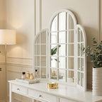 White Finish Dressing Table Mirror