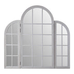 Grey Finish Dressing Table Mirror