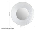Round Wall Mirror with Silver Finish