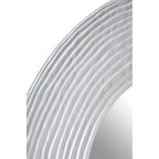 Round Wall Mirror with Silver Finish