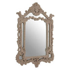 Antique Grey Ornate Wall Mirror