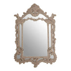 Antique Grey Ornate Wall Mirror