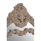 Antique Grey Ornate Wall Mirror
