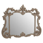 Antique Grey Finish Ornate Wall Mirror