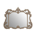 Antique Grey Finish Ornate Wall Mirror