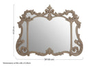 Antique Grey Finish Ornate Wall Mirror