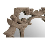 Antique Grey Finish Ornate Wall Mirror