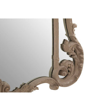 Antique Grey Finish Ornate Wall Mirror