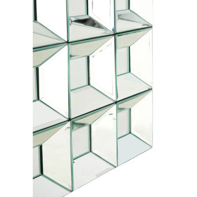 Multi Glass Bevelled Wall Mirror