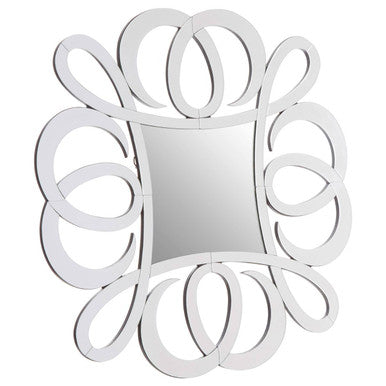 Pinched Square Silver Wall Mirror