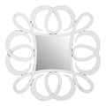 Pinched Square Silver Wall Mirror