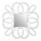 Pinched Square Silver Wall Mirror