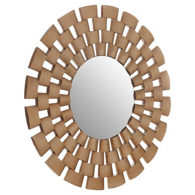 Round Antique Silver Finish Wall Mirror