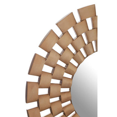 Round Antique Silver Finish Wall Mirror