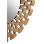 Round Antique Silver Finish Wall Mirror
