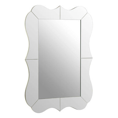 Segmented Silver Wall Mirror