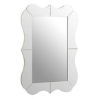 Segmented Silver Wall Mirror