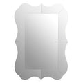 Segmented Silver Wall Mirror