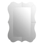 Segmented Silver Wall Mirror