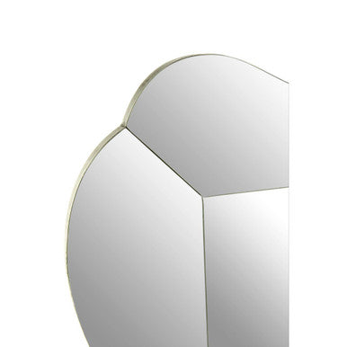 Segmented Silver Wall Mirror
