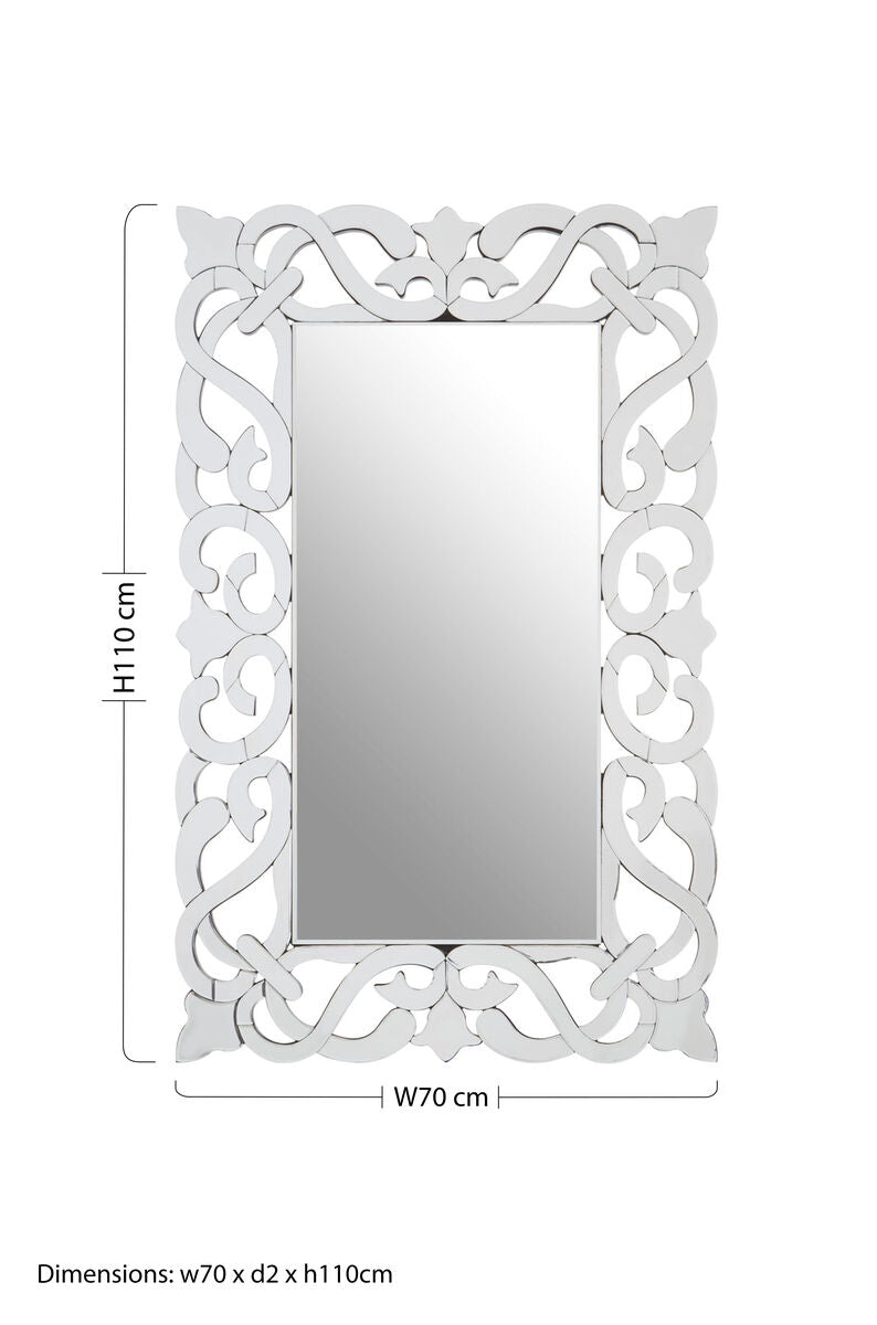 Baroque Scroll Wall Mirror