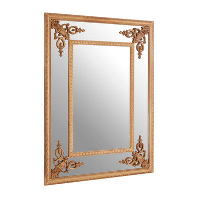 Gold Motifs Frame Wall Mirror